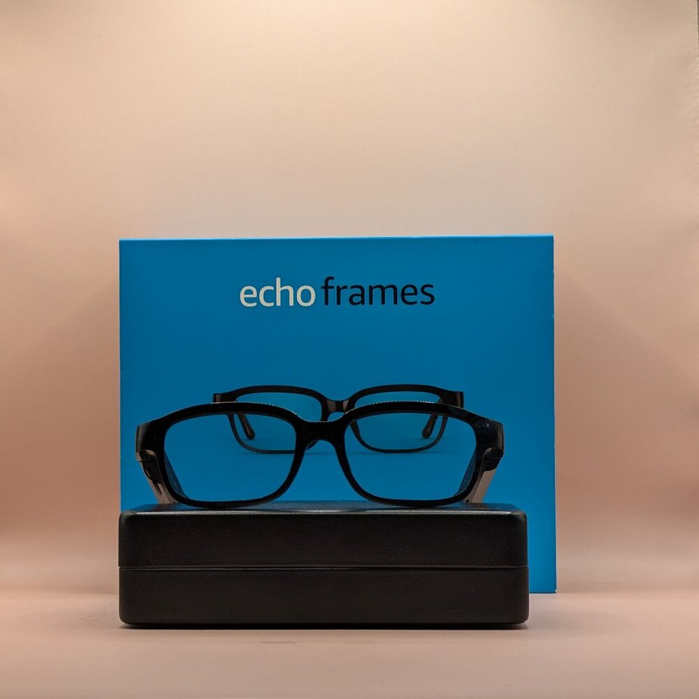 Amazon Echo Frames (newest model), Smart glasses with Alexa, Rectangle frames in